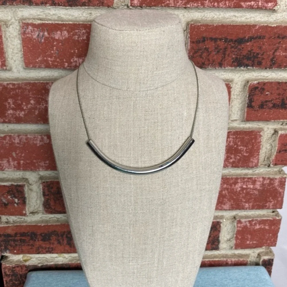 Silver Tube Necklace - Picture 1 of 1